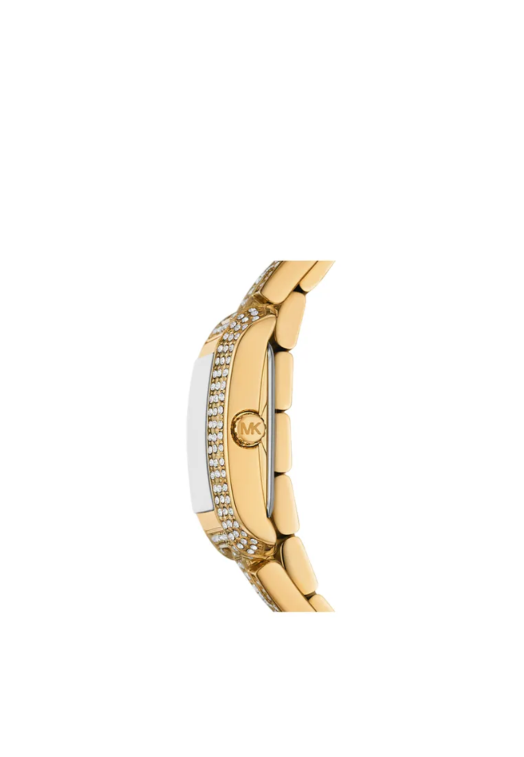 ( PREORDER ) Michael Kors Petite Emery Pave Gold-Tone Double Wrap Watch Watches In Gold MK4835