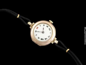 1910s Rolex Ladies Vintage Art Deco Watch - 9K Rose Gold
