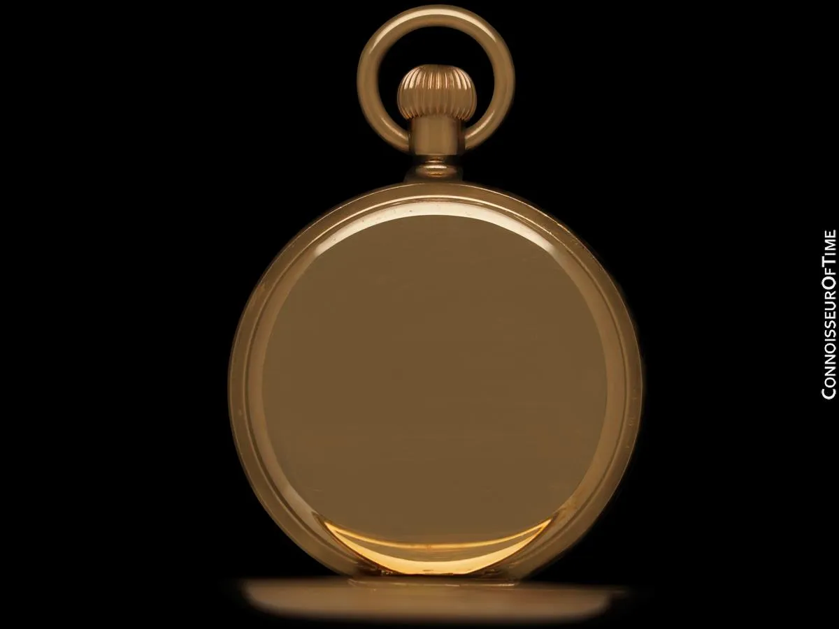1910's Rolex Vintage Antique Mens Demi-Hunter Case Pocket Watch, 50mm - 10K Gold Filled