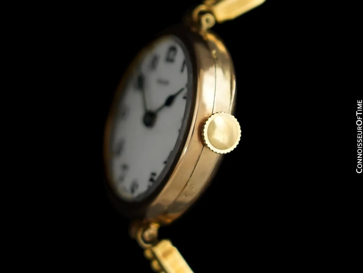 1920's Rolex Ladies Vintage Art Deco Watch - 9K Rose Gold