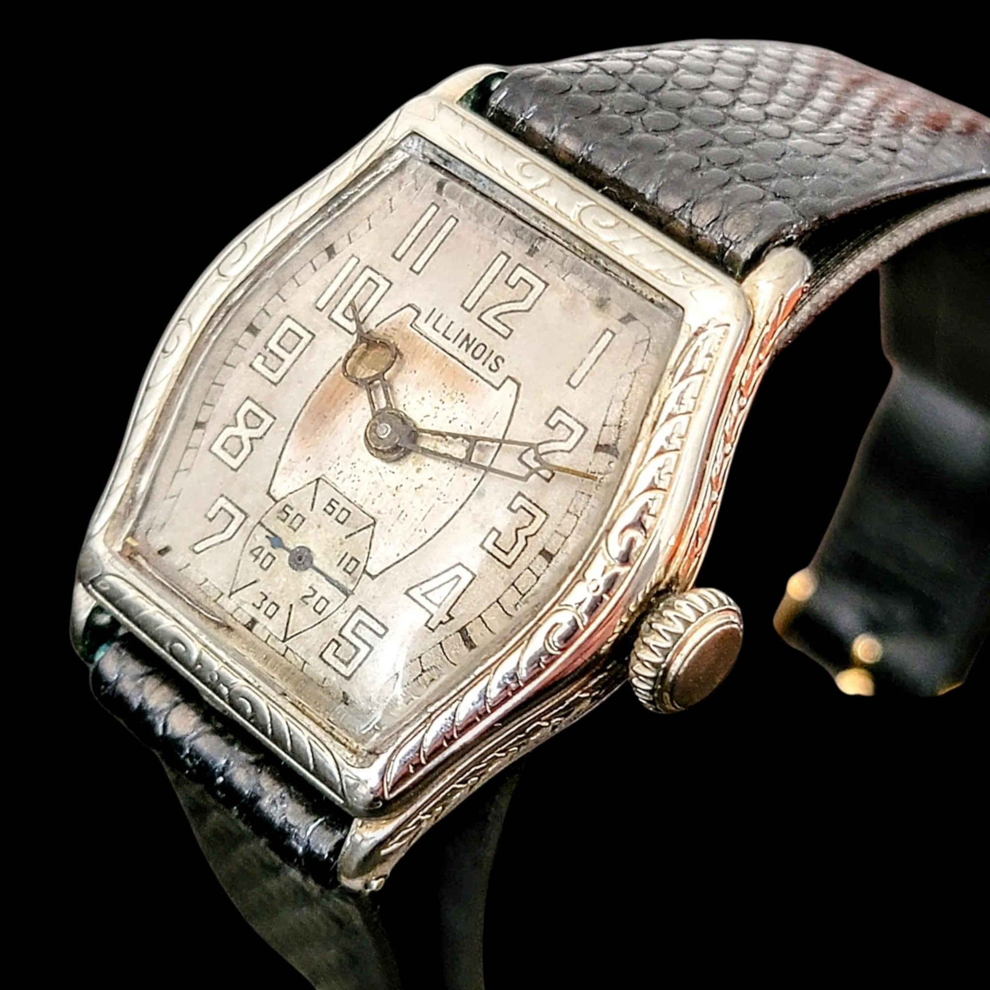 1930 ILLINOIS Watch Company "Mate" Wristwatch