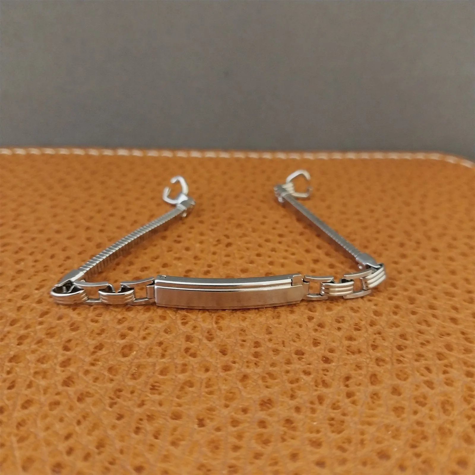 1930s Vintage Ladies AS 12k White Gold Filled Adjustable Watch Bracelet