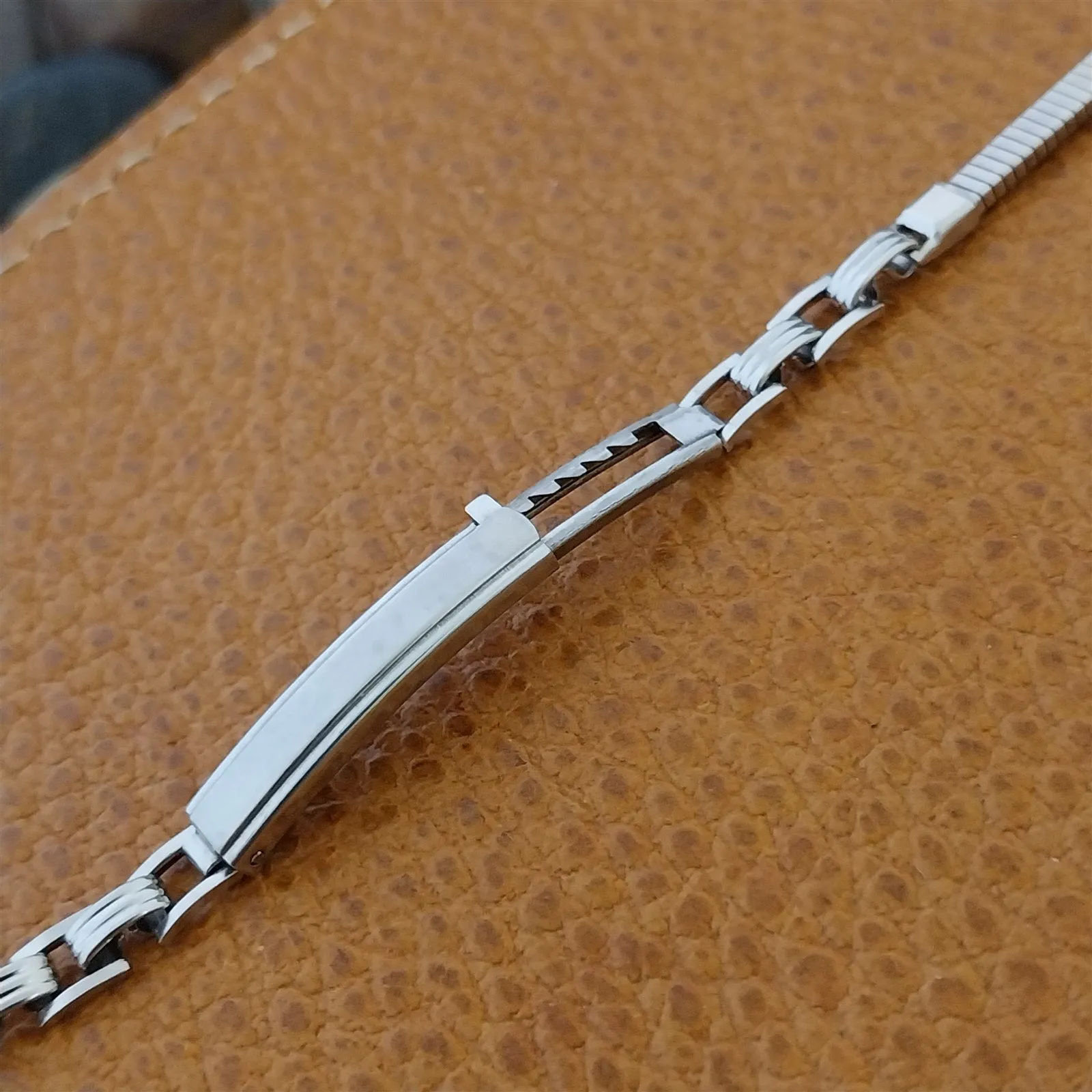 1930s Vintage Ladies AS 12k White Gold Filled Adjustable Watch Bracelet