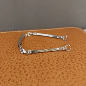 1930s Vintage Ladies AS 12k White Gold Filled Adjustable Watch Bracelet