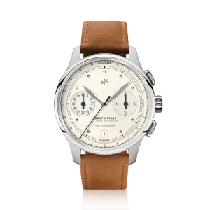 1934 Telechron, Steel / Off White
