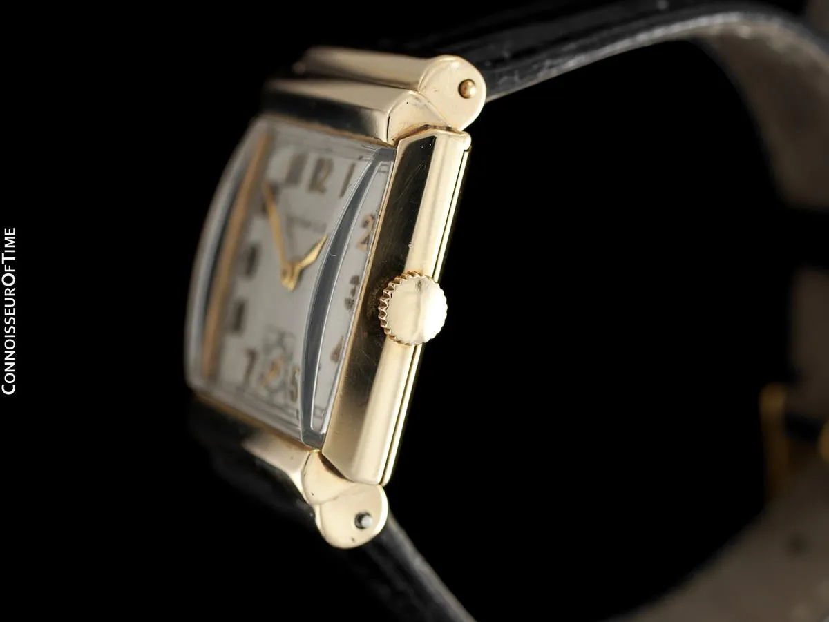 1940's Tiffany & Co. by IWC Vintage Watch with Cresarrow Case - 14K Gold