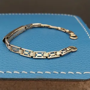 1940s Vintage Ladies Finesse USA 12k Yellow Gold Filled Cocktail Watch Bracelet