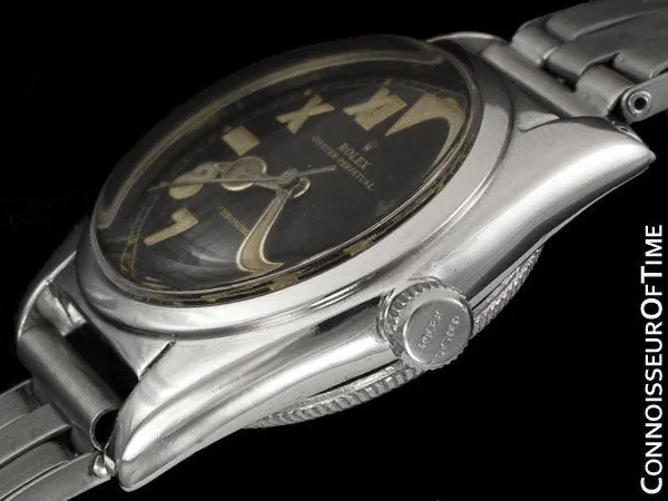 1948 Rolex Vintage Mens Ref. 5050 Bubbleback Watch - Very Fine and Rare
