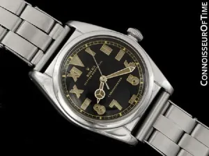 1948 Rolex Vintage Mens Ref. 5050 Bubbleback Watch - Very Fine and Rare