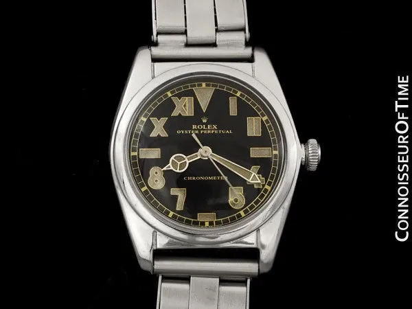 1948 Rolex Vintage Mens Ref. 5050 Bubbleback Watch - Very Fine and Rare