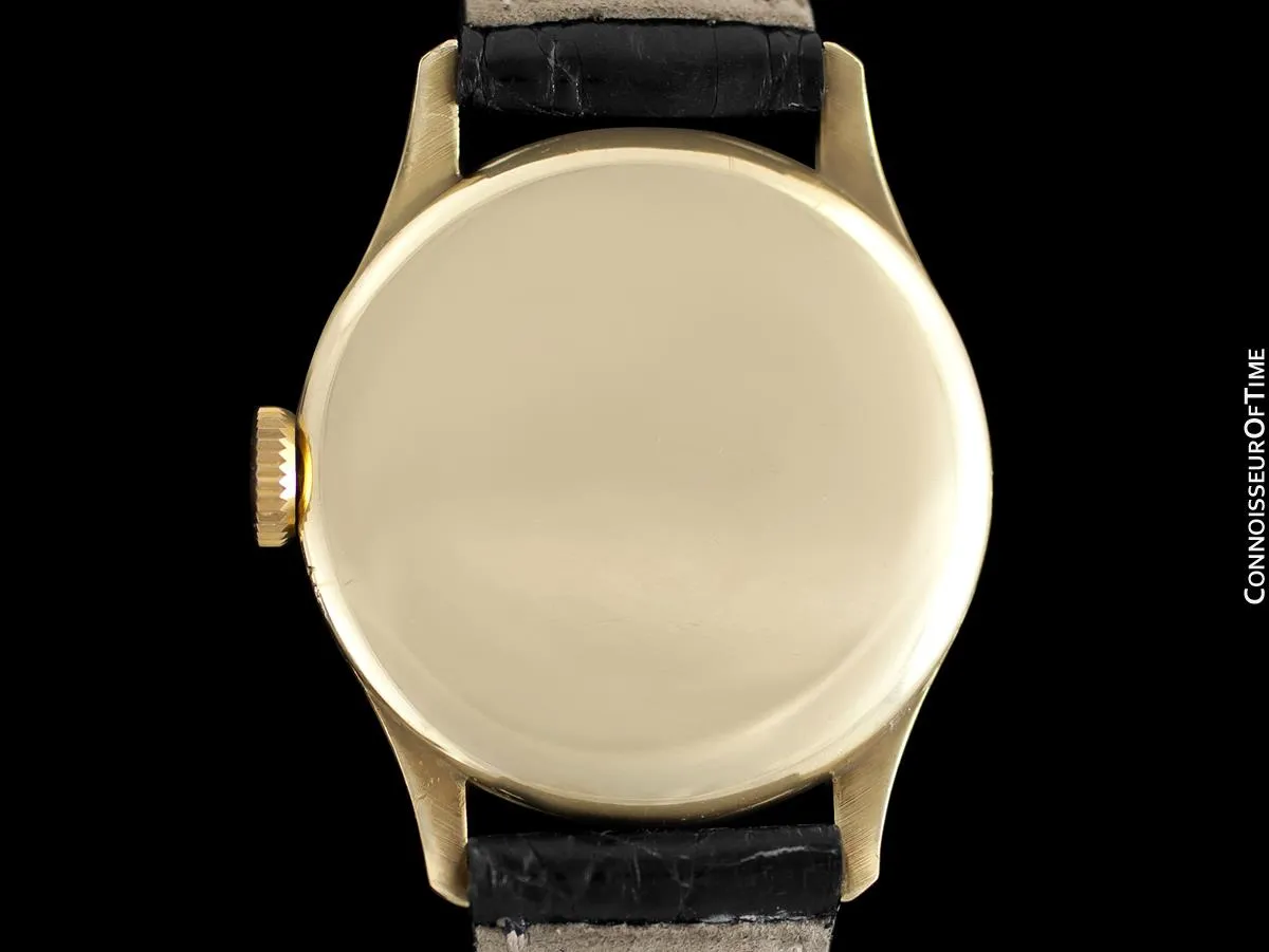 1948 Universal Geneve Vintage Mens Triple Date Moon Phase Calendar Watch - 14K Gold
