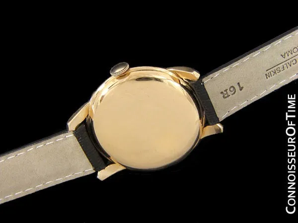 1949 IWC Vintage Mens Cal. 89 Large Watch with Bombe (Bombay) Lugs - 18K Gold