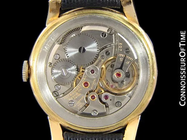 1949 IWC Vintage Mens Cal. 89 Large Watch with Bombe (Bombay) Lugs - 18K Gold