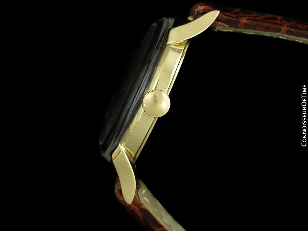 1949 Wittnauer Vintage 14K Gold Mens Watch - Owned & Worn by Yankee Baseball Great Lefty Gomez