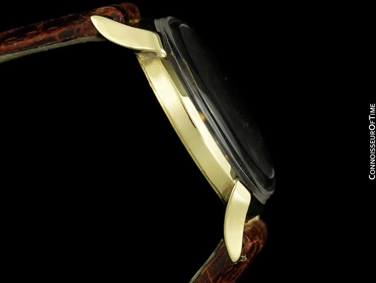 1949 Wittnauer Vintage 14K Gold Mens Watch - Owned & Worn by Yankee Baseball Great Lefty Gomez