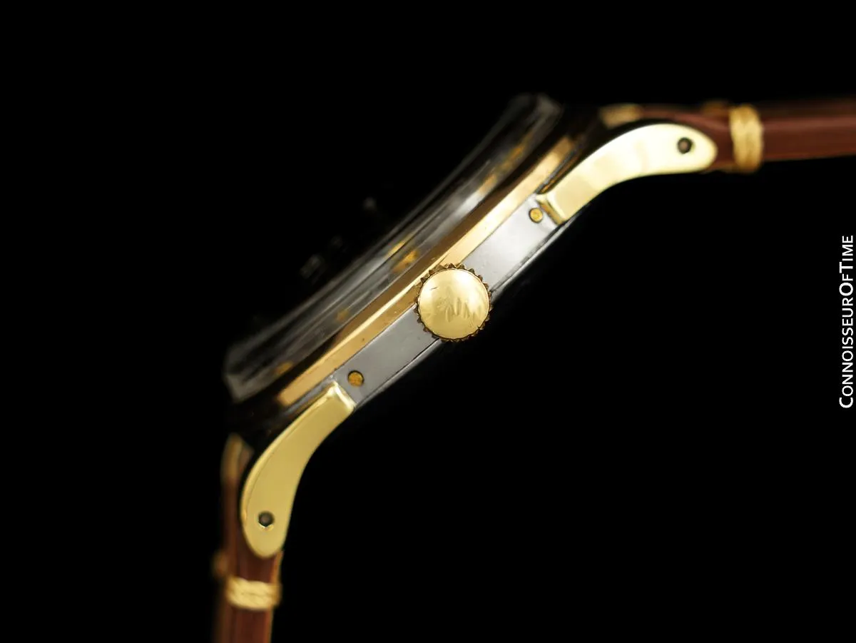 1950 Omega Cosmic Vintage Triple Date, Moon Phase - 14K Gold & Stainless Steel