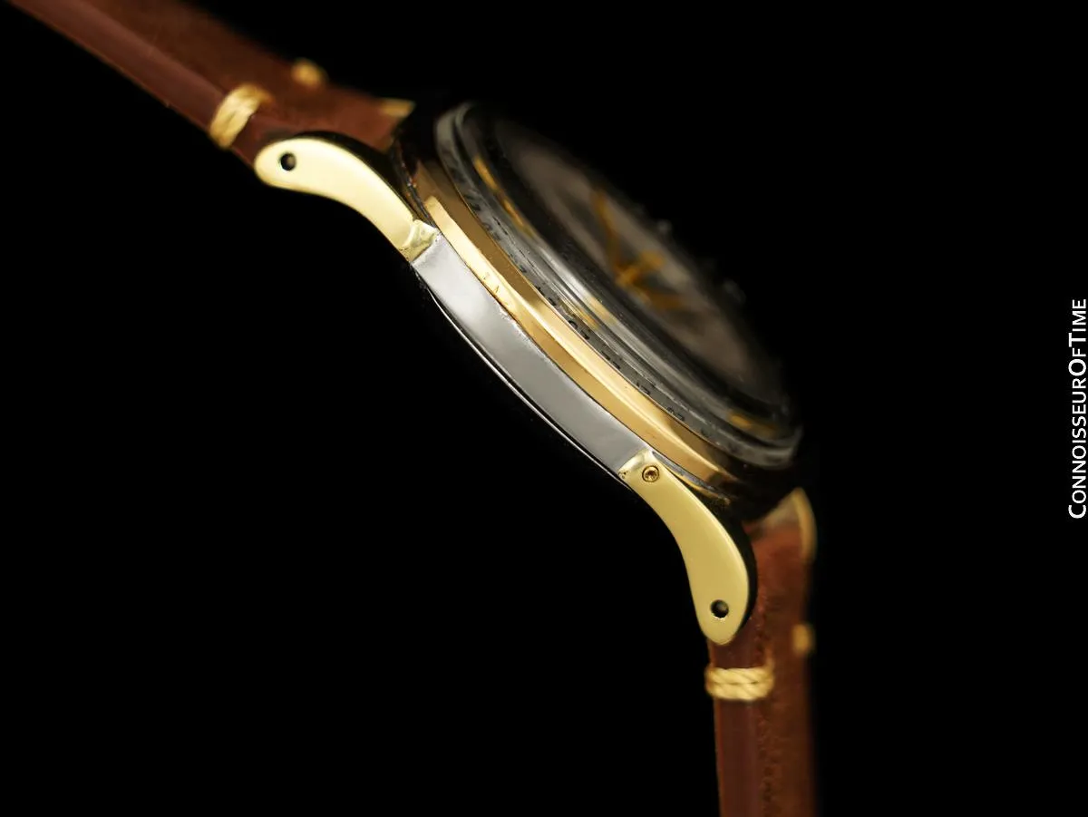 1950 Omega Cosmic Vintage Triple Date, Moon Phase - 14K Gold & Stainless Steel