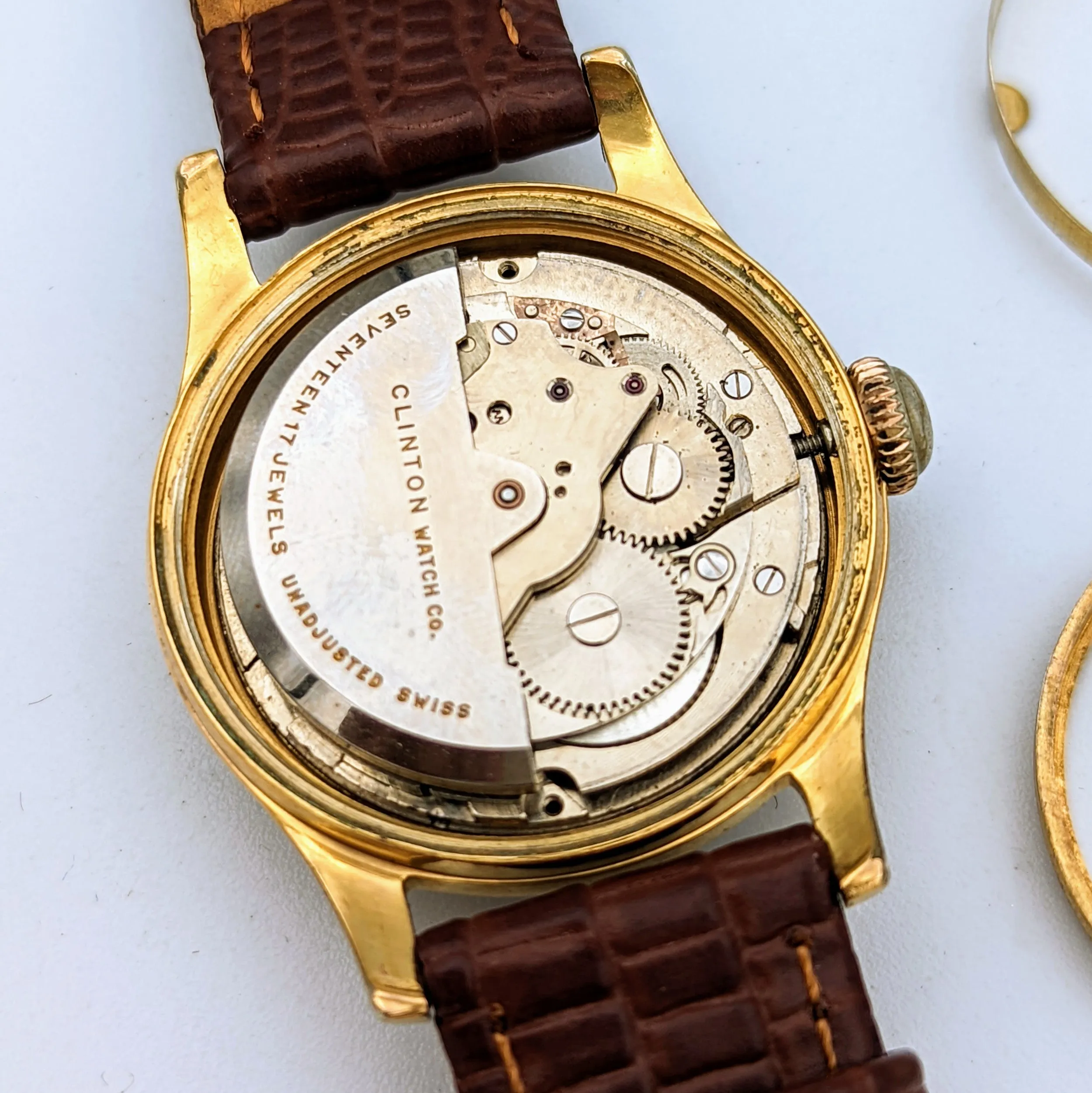 1950's CLINTON Automatic Watch Cal. 1361 17 Jewels Schockprotected Swiss Wristwatch