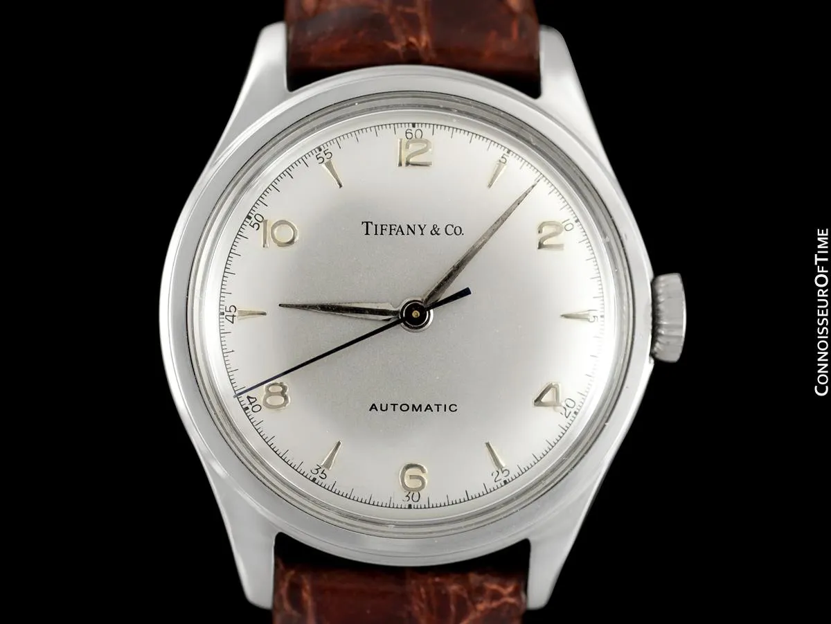 1950's Tiffany & Co. by Cresarrow Mens Automatic Watch - Stainless Steel
