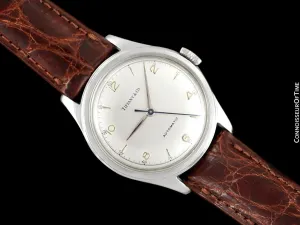 1950's Tiffany & Co. by Cresarrow Mens Automatic Watch - Stainless Steel