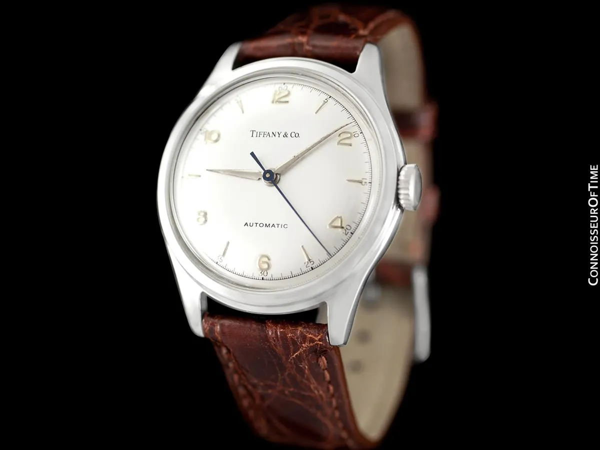 1950's Tiffany & Co. by Cresarrow Mens Automatic Watch - Stainless Steel