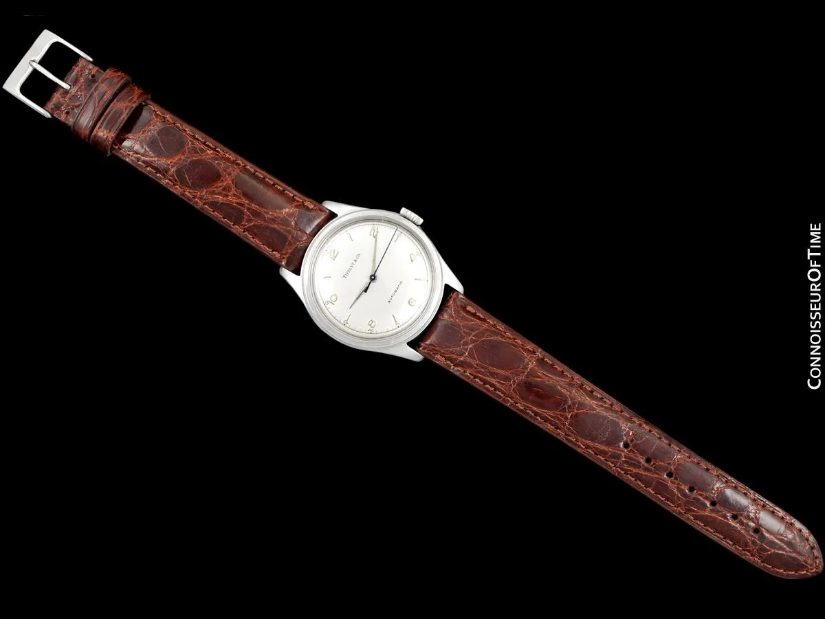 1950's Tiffany & Co. by Cresarrow Mens Automatic Watch - Stainless Steel