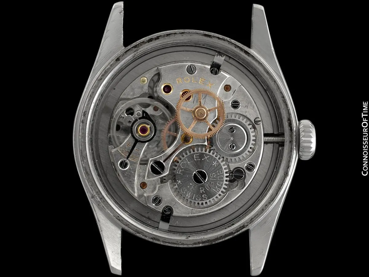 1951 Rolex Mens Vintage "Shock Resisting" Super Oyster Watch, Stainless Steel - Classic & Rare Design