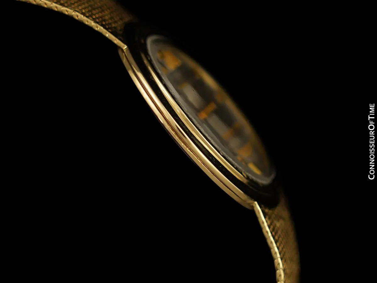 1953 Jaeger-LeCoultre Vintage Mens Modernist Dress Watch - 14K Gold