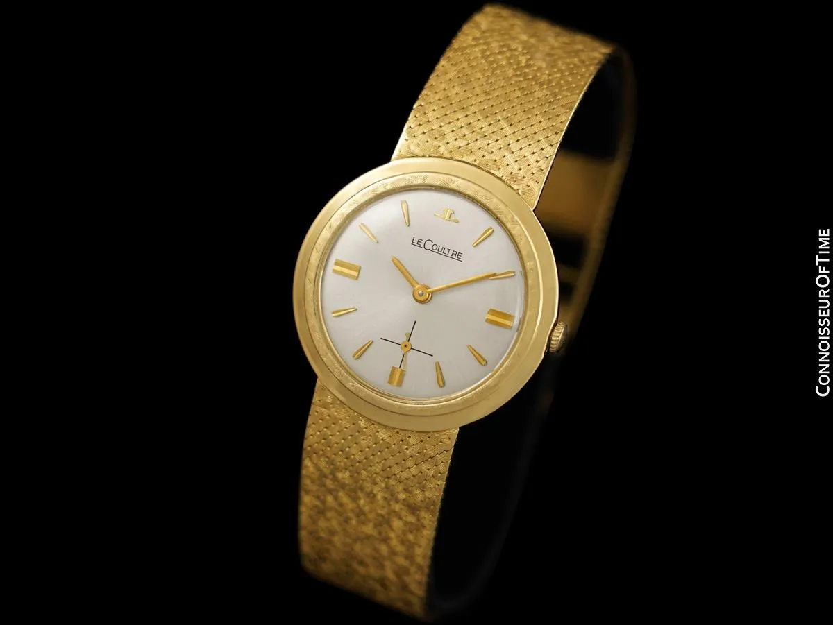 1953 Jaeger-LeCoultre Vintage Mens Modernist Dress Watch - 14K Gold
