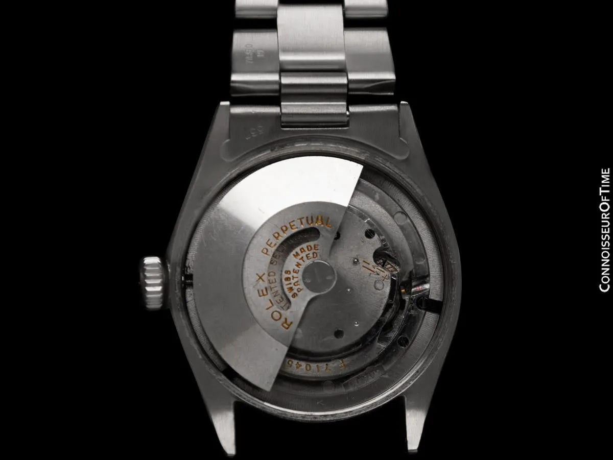 1954 Rolex Oyster Perpetual Classic Vintage Mens Automatic Watch with Bubbleback, Ref. 6284 - Stainless Steel