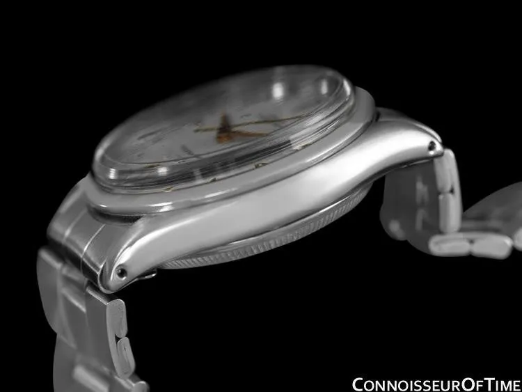 1954 Rolex Oyster Perpetual Vintage Ref. 6284 Mens Watch with Bubbleback - Stainless Steel