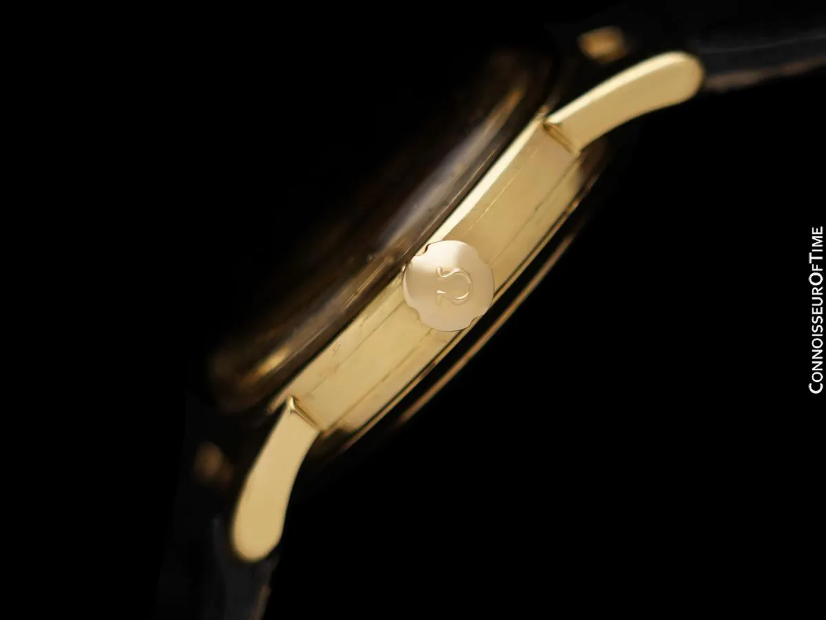 1956 Omega Seamaster Chronometer Vintage Mens Watch - 18K Gold