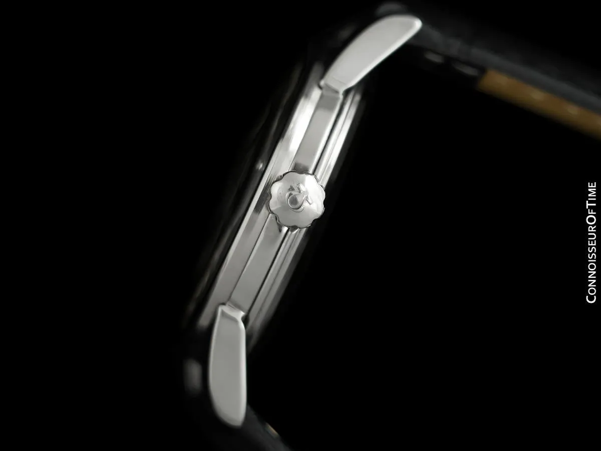 1956 Omega Seamaster Vintage Mens Calatrava Classic Handwound Watch - Stainless Steel