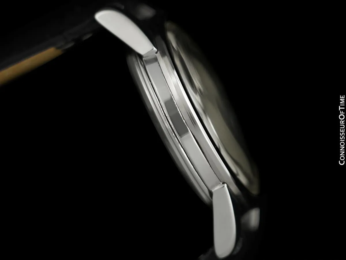 1956 Omega Seamaster Vintage Mens Calatrava Classic Handwound Watch - Stainless Steel