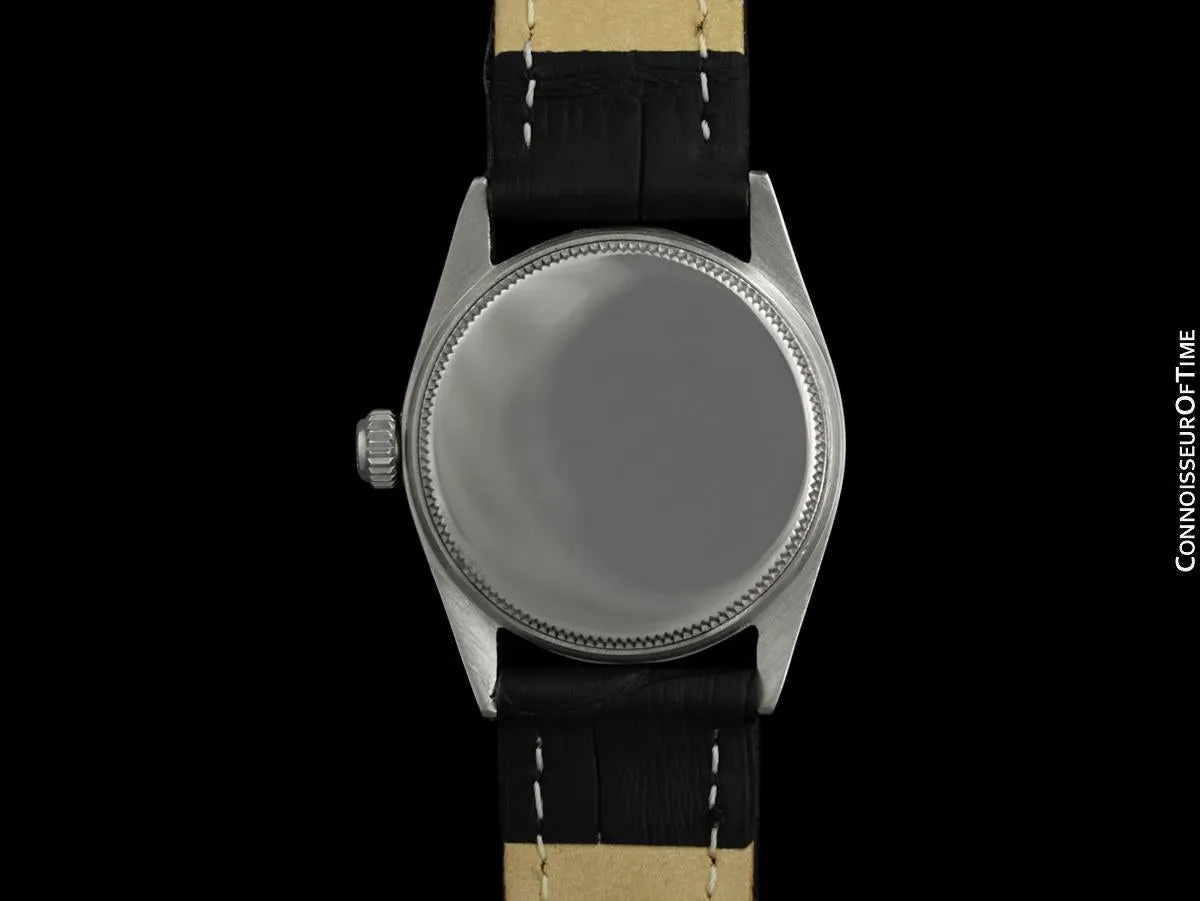 1957 Rolex Oysterdate Vintage Mens Midsize Unisex 30mm Ref. 6466 Watch - Stainless Steel