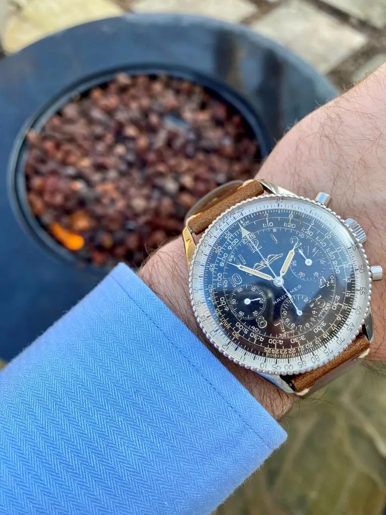 1959 Breitling Navitimer Vintage Aviator's AOPA Chronograph Watch - Stainless Steel