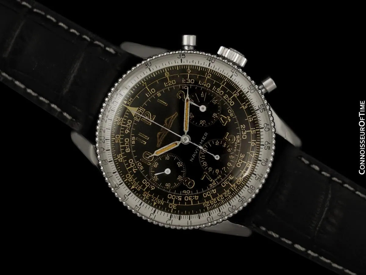 1959 Breitling Navitimer Vintage Aviator's AOPA Chronograph Watch - Stainless Steel