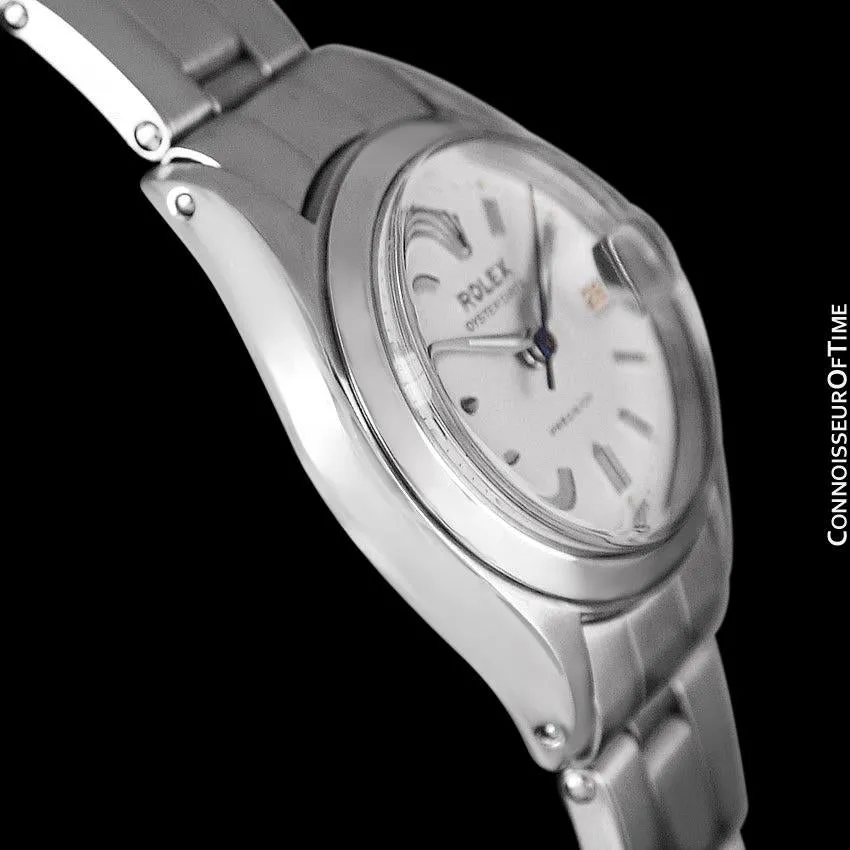 1960 Rolex Oysterdate Precision Ladies Vintage Watch with Date - Stainless Steel