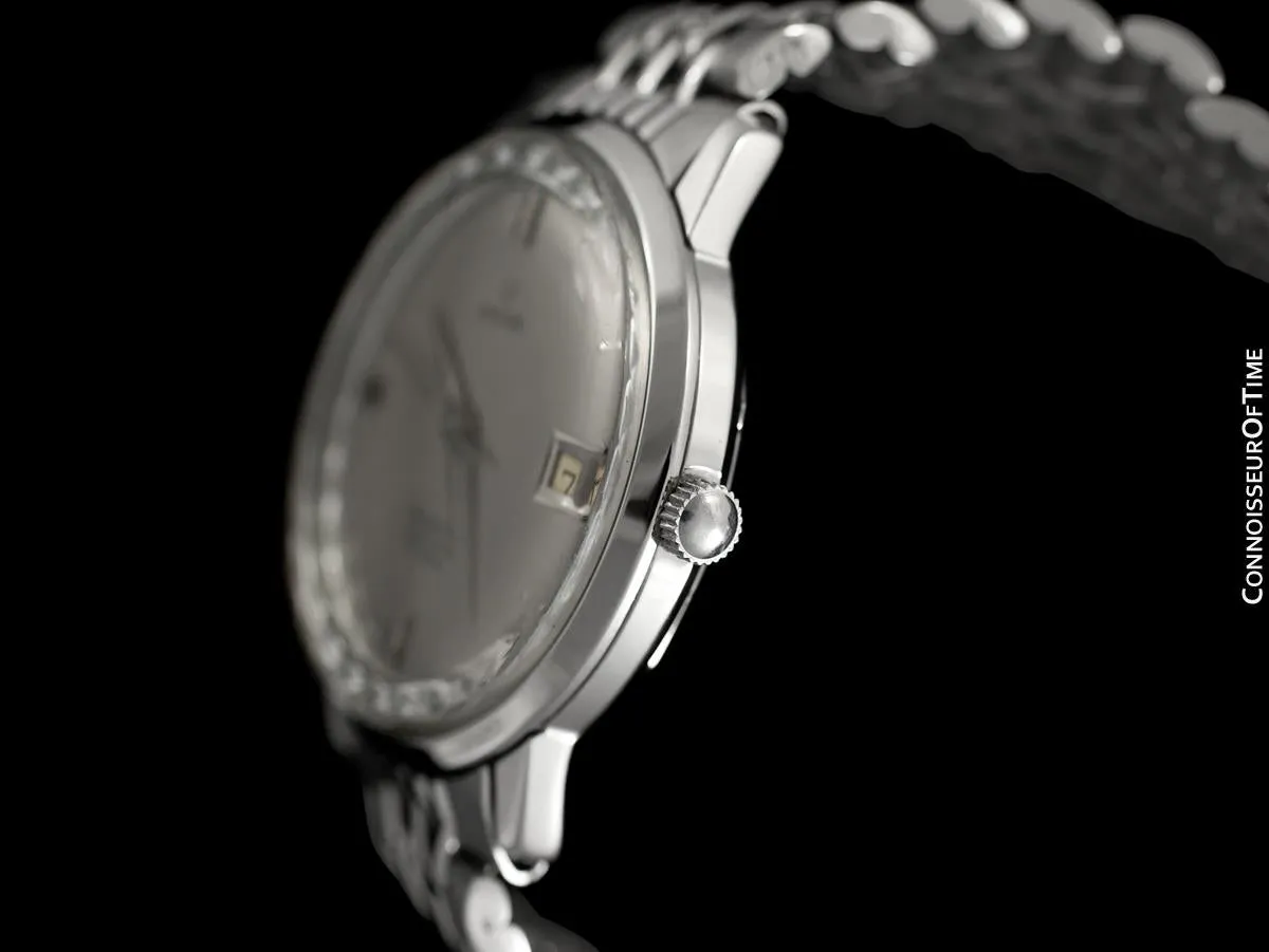 1960's Enicar Supertest Mens Vintage Chronometer Watch with Bracelet - Stainless Steel