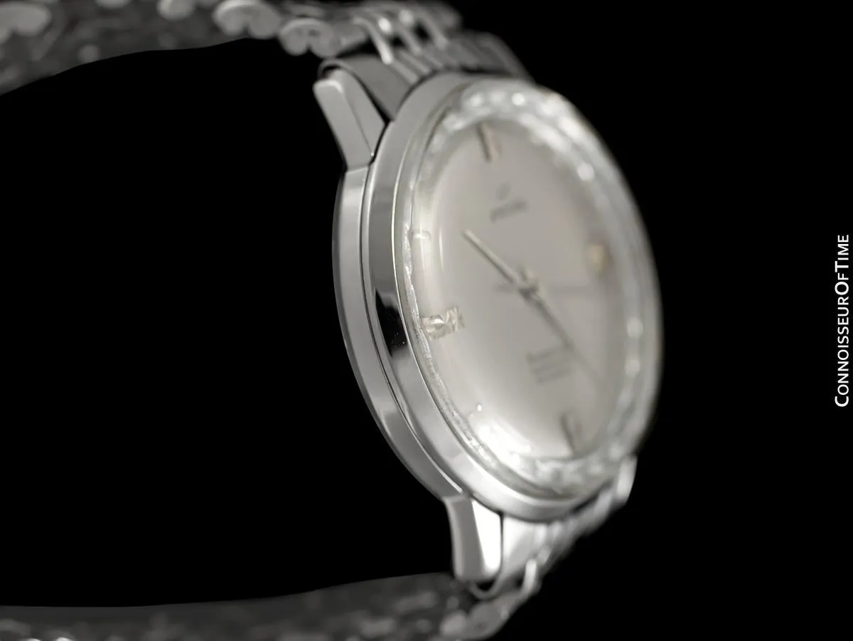 1960's Enicar Supertest Mens Vintage Chronometer Watch with Bracelet - Stainless Steel