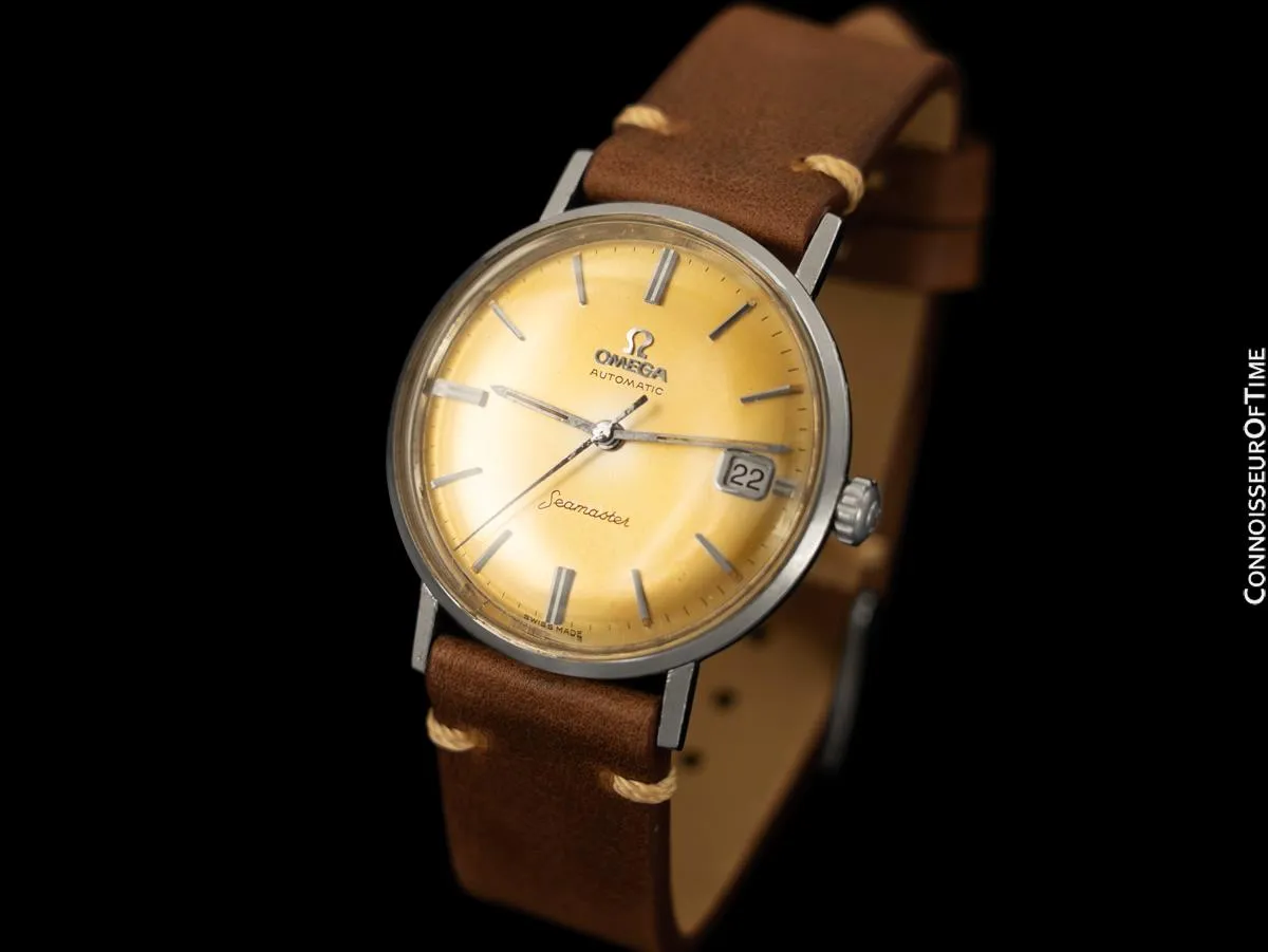 1960's Omega Seamaster Vintage Mens Cal. 560 Stainless Steel Watch, Automatic, Date - Only 3000 Made