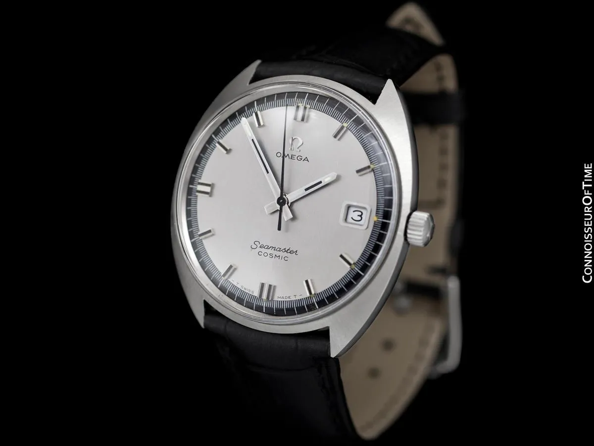1960's Omega Vintage Mens Seamaster Cosmic Retro Handwound Watch - Stainless Steel