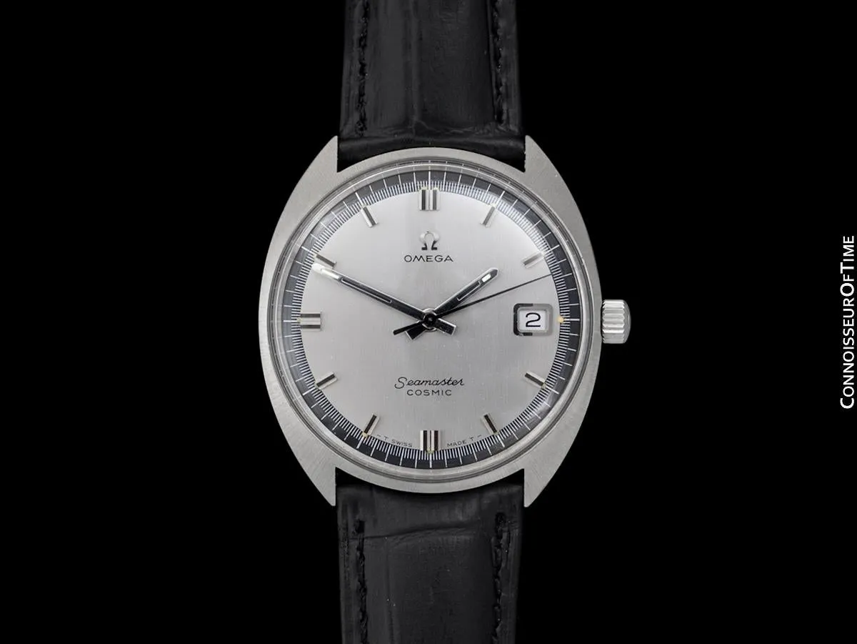 1960's Omega Vintage Mens Seamaster Cosmic Retro Handwound Watch - Stainless Steel