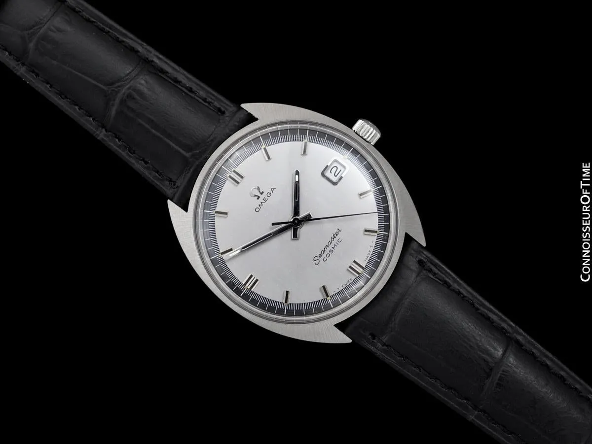 1960's Omega Vintage Mens Seamaster Cosmic Retro Handwound Watch - Stainless Steel