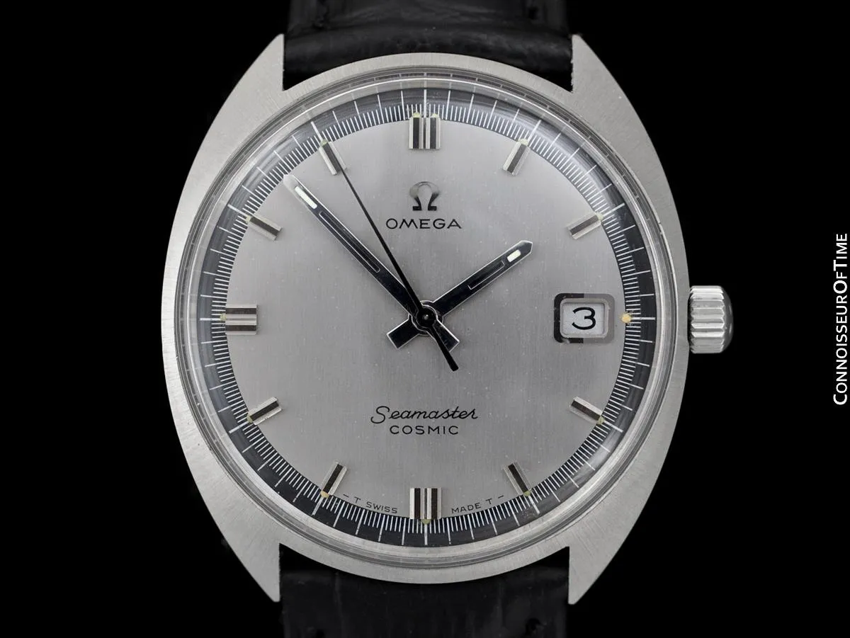 1960's Omega Vintage Mens Seamaster Cosmic Retro Handwound Watch - Stainless Steel