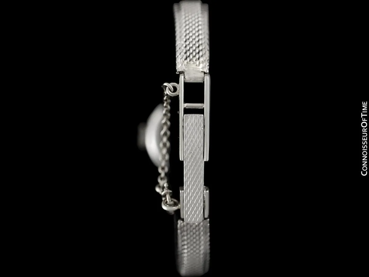 1960's Rolex Ladies Vintage Cocktail Watch - 18K White Gold & Diamonds