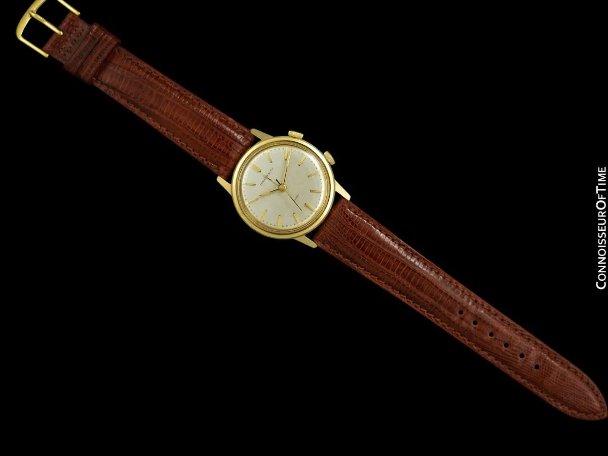 1960's Tiffany & Co. Mens Vintage Classic Alarm Reveil Watch - 14K Gold