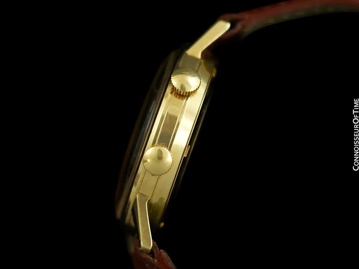 1960's Tiffany & Co. Mens Vintage Classic Alarm Reveil Watch - 14K Gold