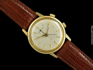 1960's Tiffany & Co. Mens Vintage Classic Alarm Reveil Watch - 14K Gold