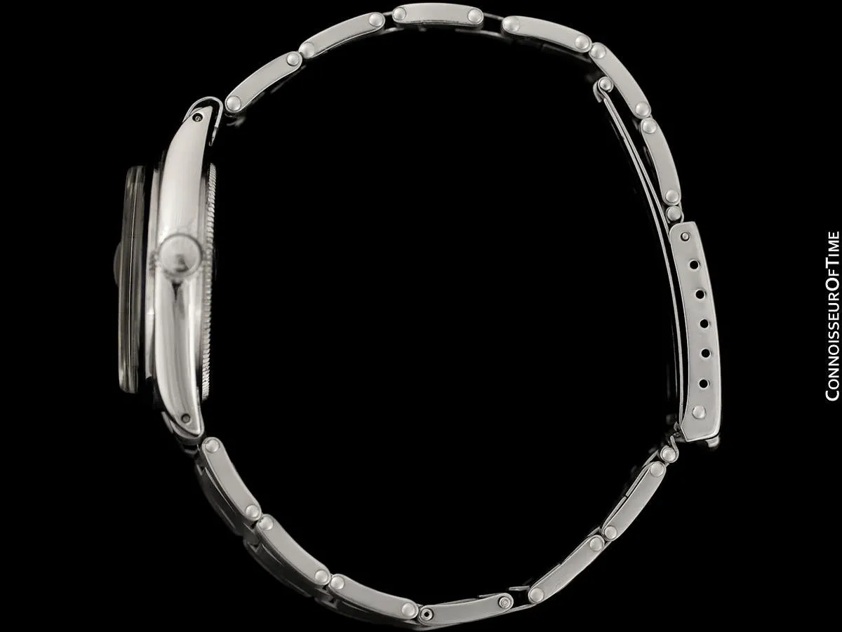 1961 Rolex Vintage Midsize Unisex 30mm Oysterdate Precision Ref. 6466 Date Watch - Stainless Steel